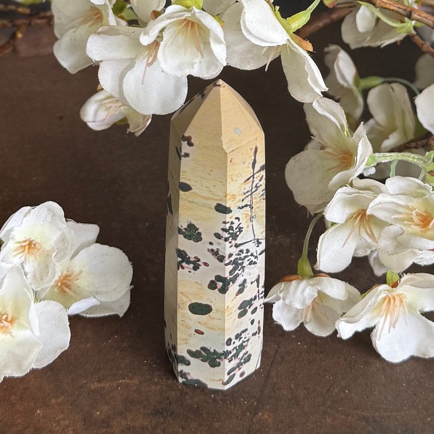 Dendritic Agate crystal tower grounding manifestation emotional healing spiritual growth crystal