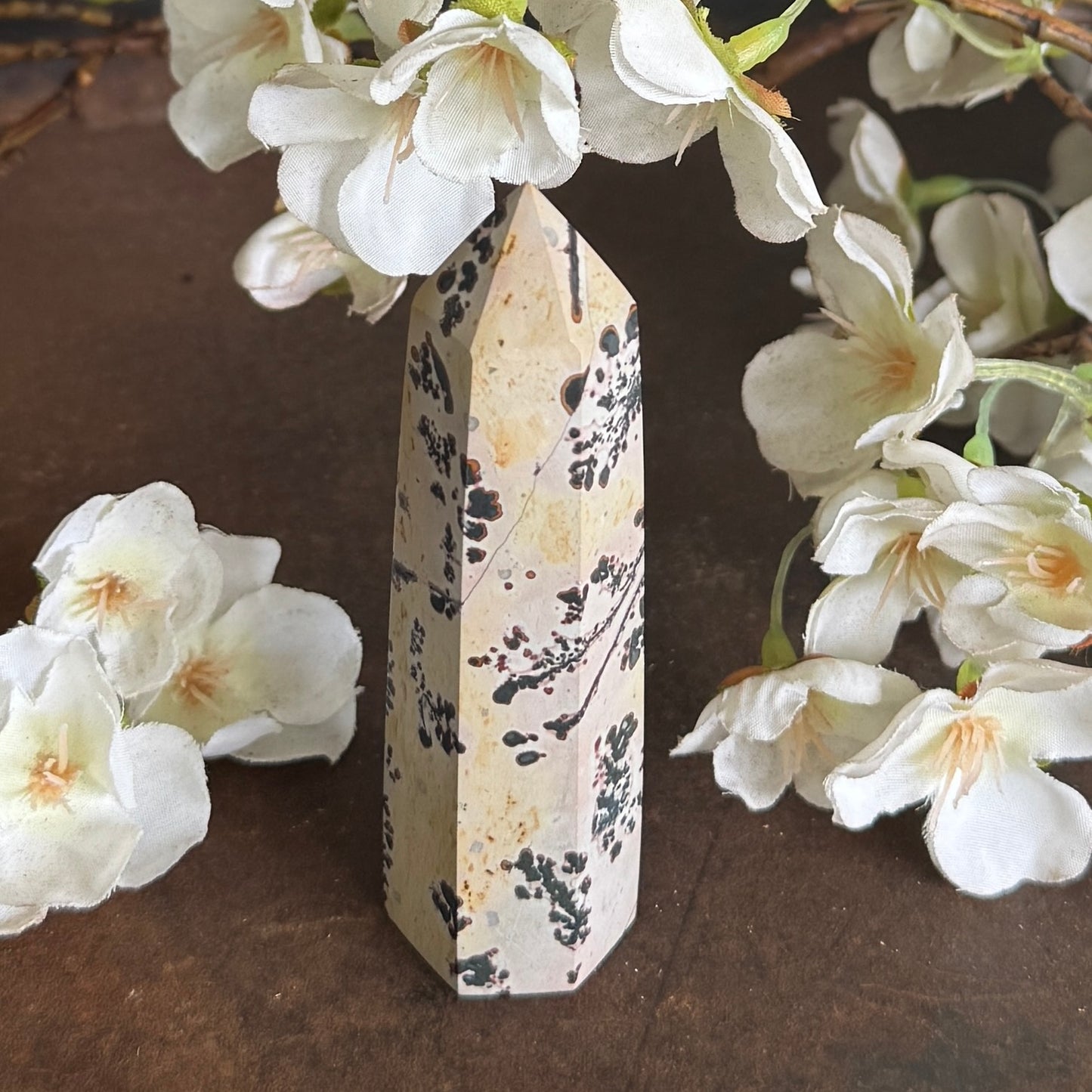 Dendritic Agate crystal tower grounding manifestation emotional healing spiritual growth crystal