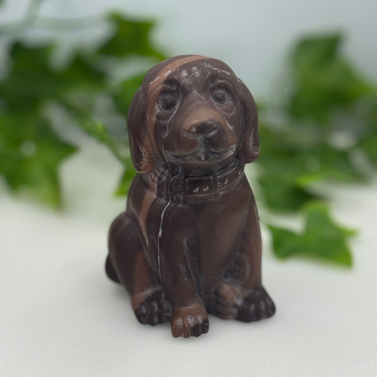 Labrador Retriever Crystal Dog Carving – Loyalty, Love & Pet Connection Spiritual Gift