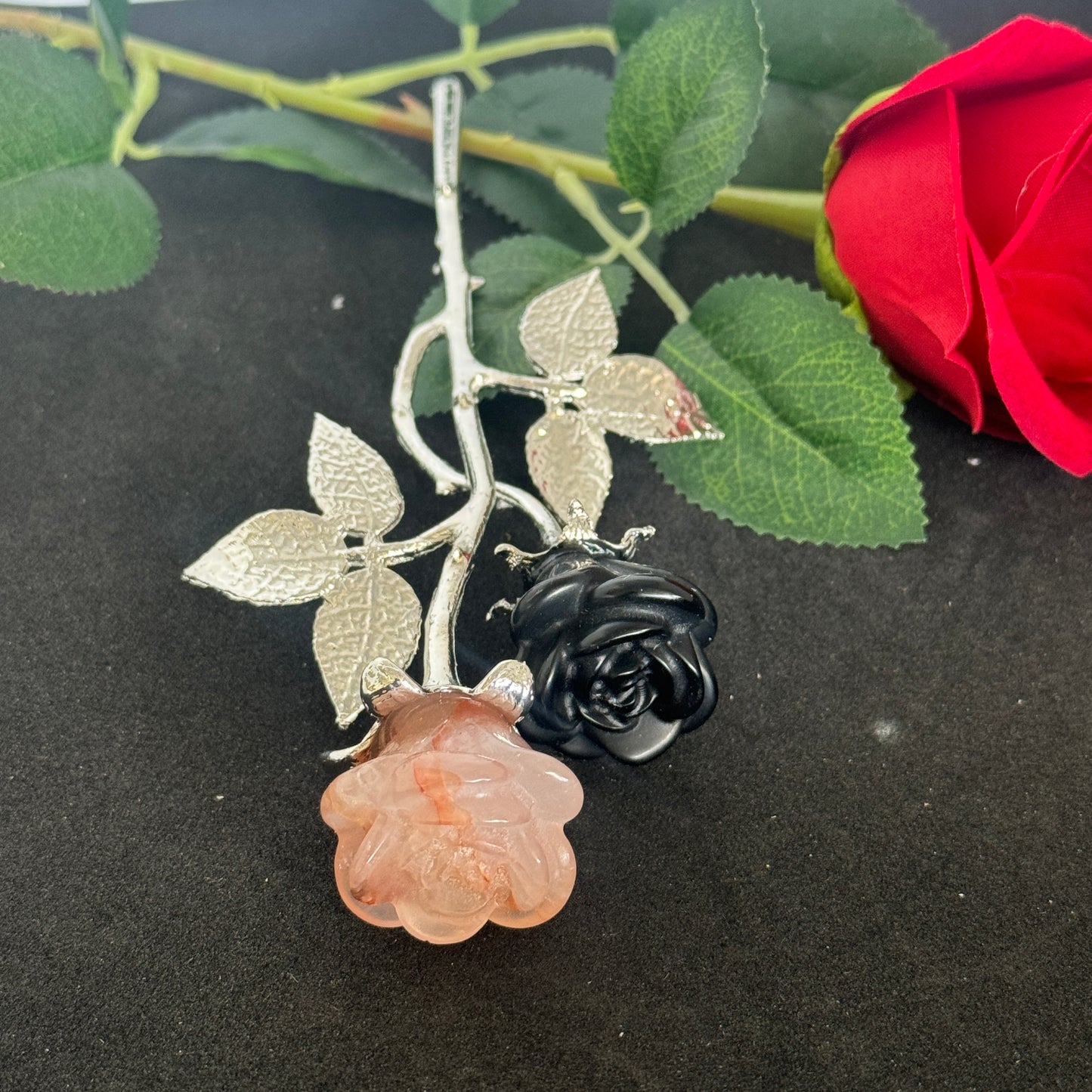 Forever Rose Crystals with Stem – Everlasting Roses Infused with Spiritual Healing Energy
