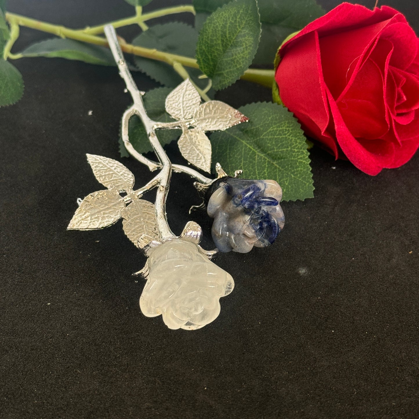 Forever Rose Crystals with Stem – Everlasting Roses Infused with Spiritual Healing Energy