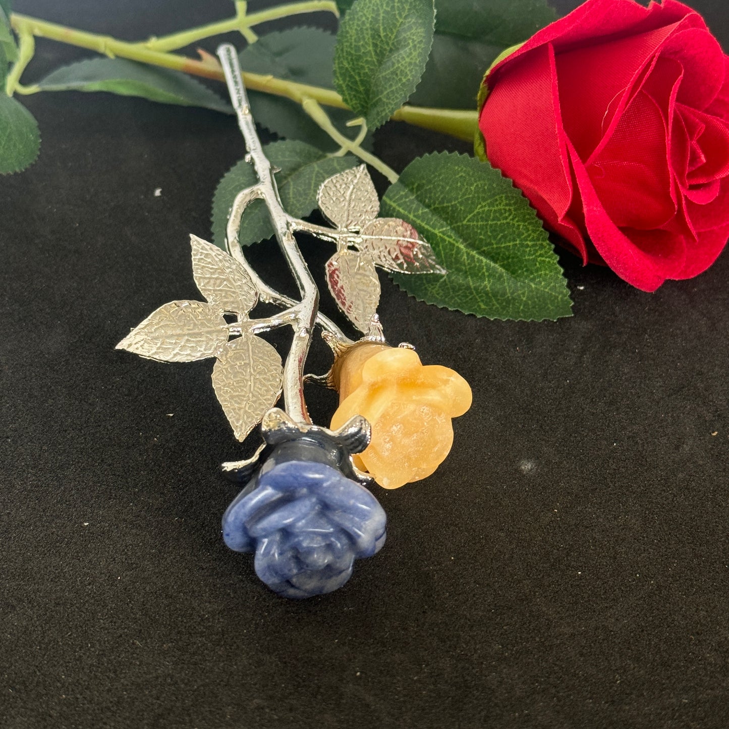 Forever Rose Crystals with Stem – Everlasting Roses Infused with Spiritual Healing Energy