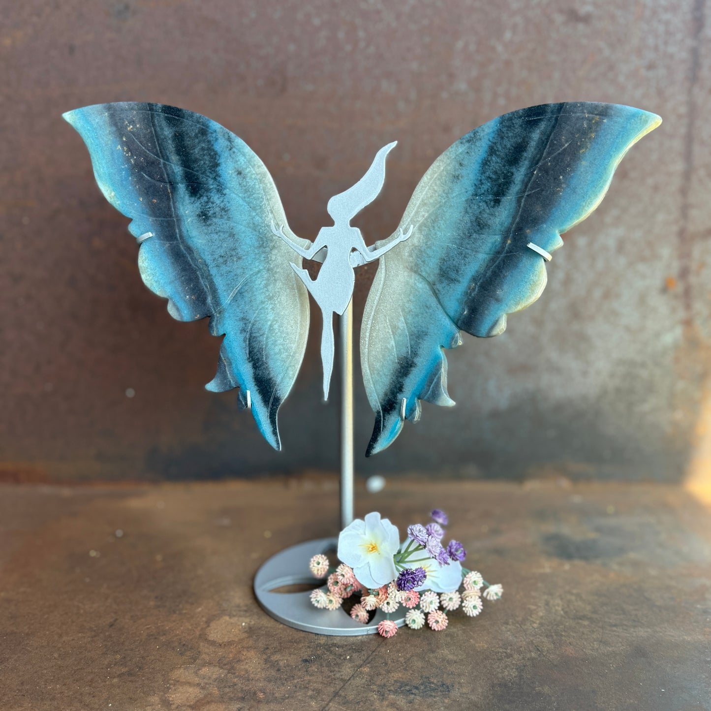Trolleite Crystal Wings on Dancing Goddess Stand – Rare Spiritual Gift for Healing & Protection