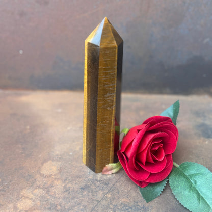 Tiger’s Eye Tower – Strength, Protection & Spiritual Empowerment