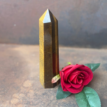 Tiger’s Eye Tower – Strength, Protection & Spiritual Empowerment