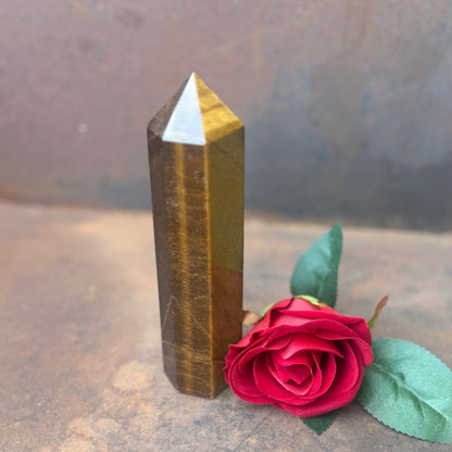 Tiger’s Eye Tower – Strength, Protection & Spiritual Empowerment