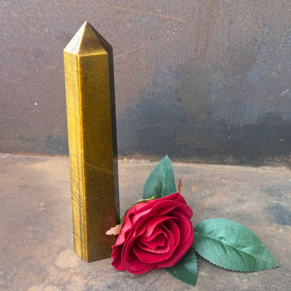 Tiger’s Eye Tower – Strength, Protection & Spiritual Empowerment