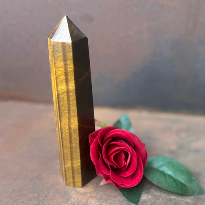 Tiger’s Eye Tower – Strength, Protection & Spiritual Empowerment