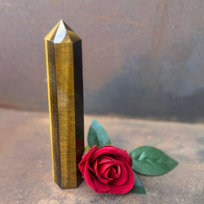 Tiger’s Eye Tower – Strength, Protection & Spiritual Empowerment