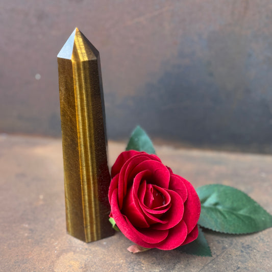 Tiger’s Eye Tower – Strength, Protection & Spiritual Empowerment