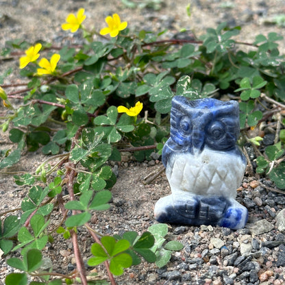 Owl Crystal Carving 5cm – Wisdom, Protection & Spiritual Awakening