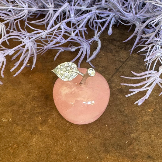 Crystal Apple – Hand-Carved Gemstone Symbol of Love, Growth & Abundance