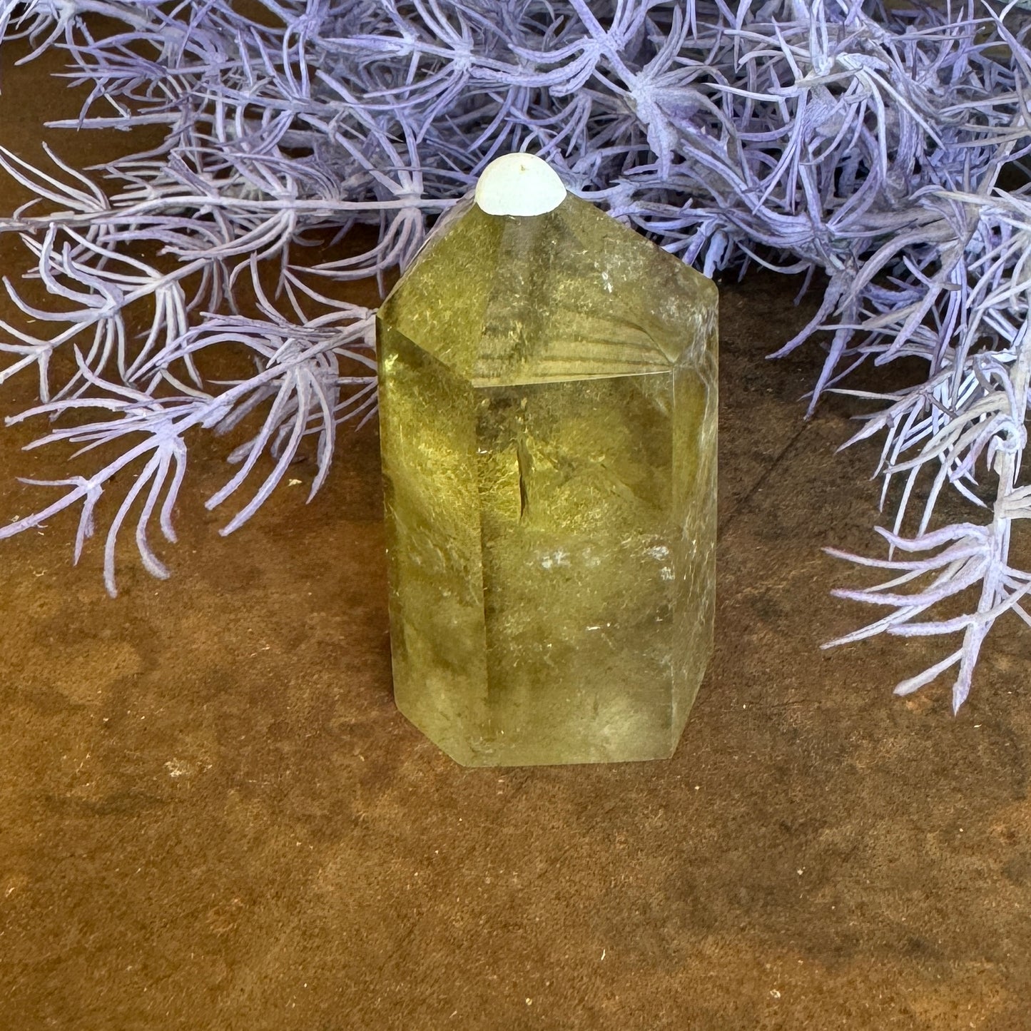 Smoky Citrine Tower for abundance, grounding, spiritual protection, and emotional balance