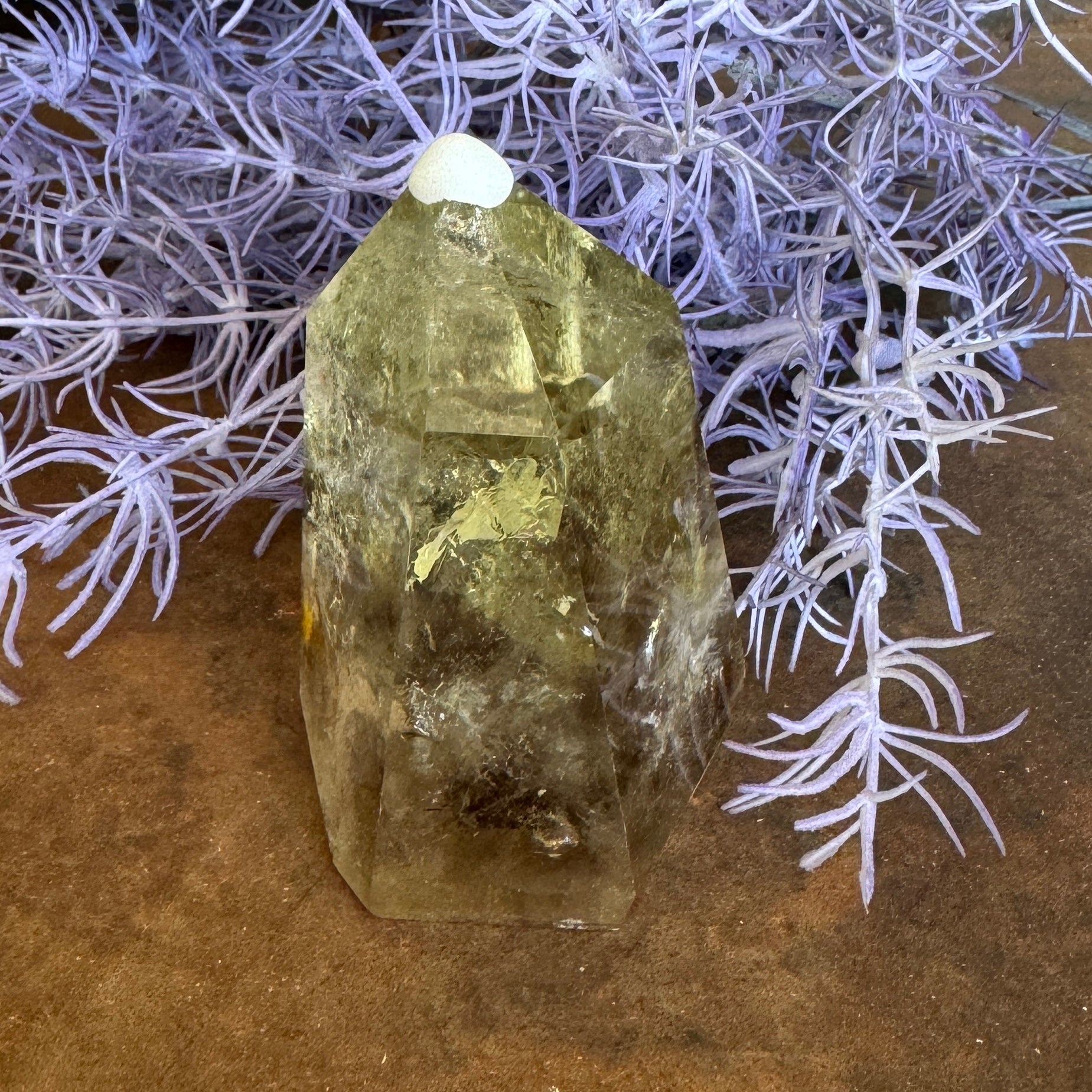 Smoky Citrine Tower for abundance, grounding, spiritual protection, and emotional balance