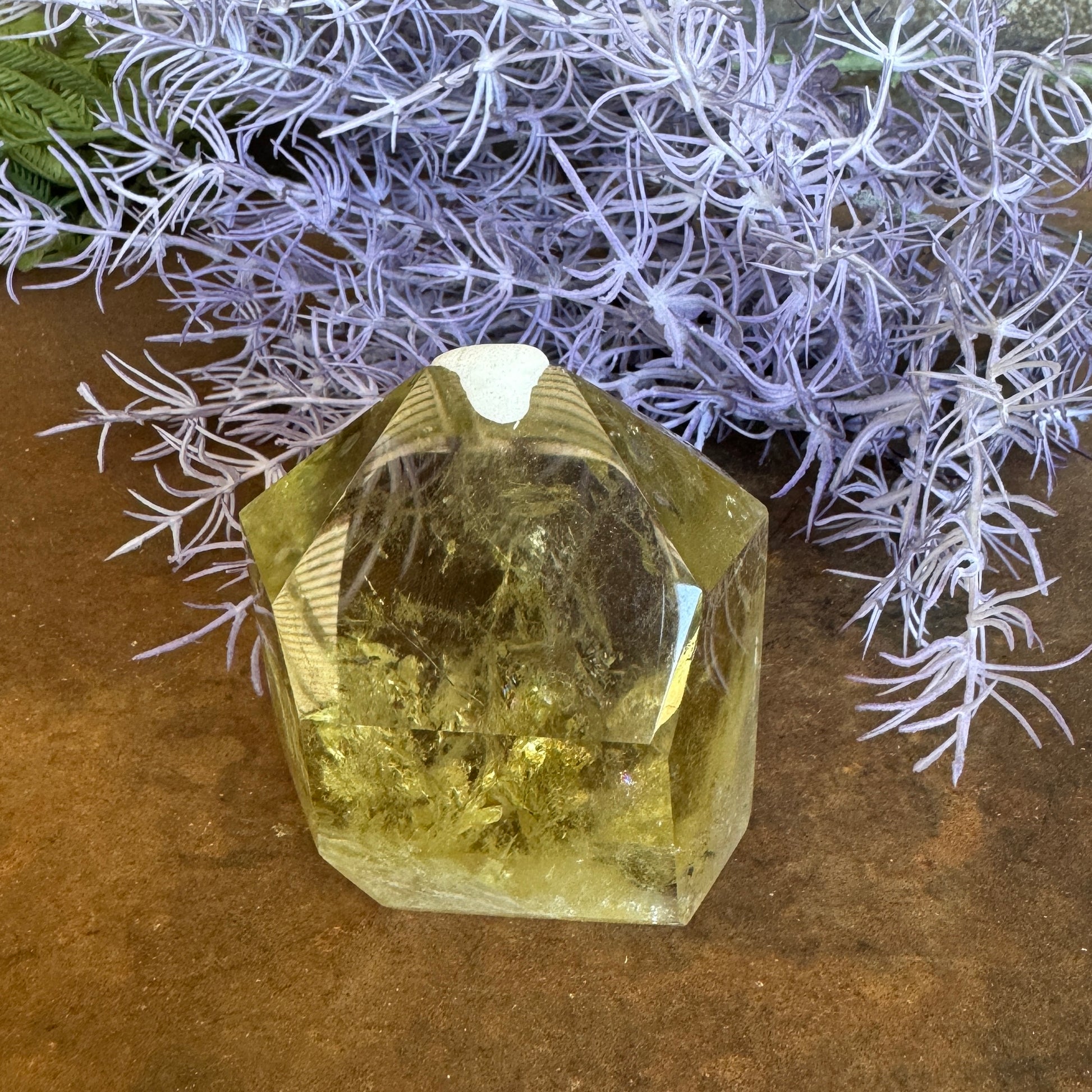 Smoky Citrine Tower for abundance, grounding, spiritual protection, and emotional balance