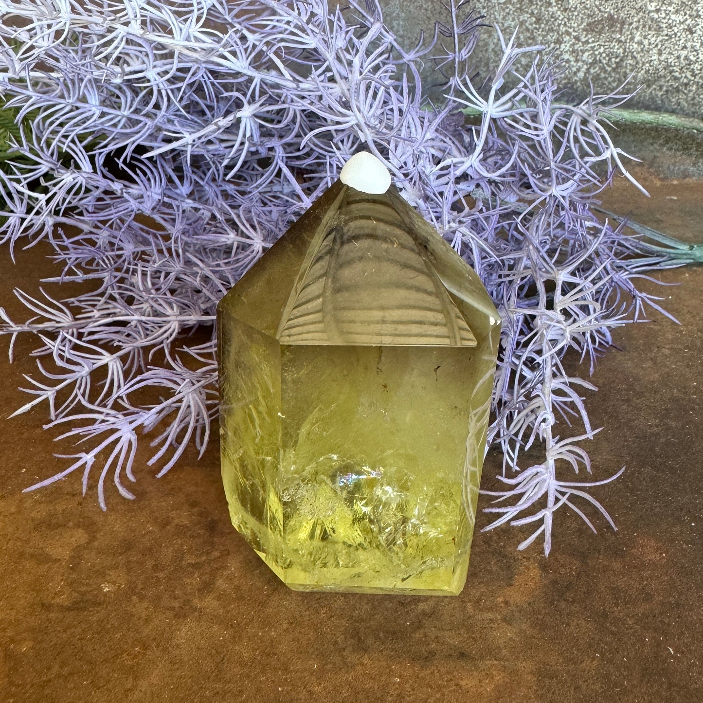 Smoky Citrine Tower for abundance, grounding, spiritual protection, and emotional balance