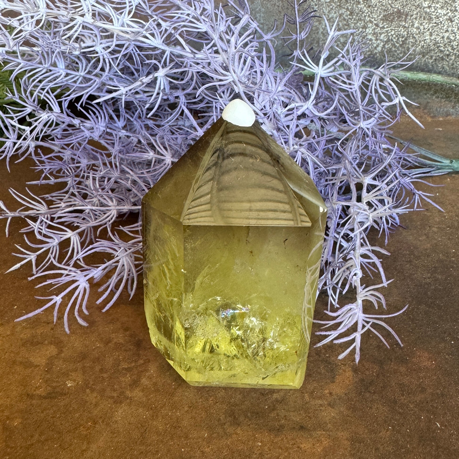 Smoky Citrine Tower for abundance, grounding, spiritual protection, and emotional balance