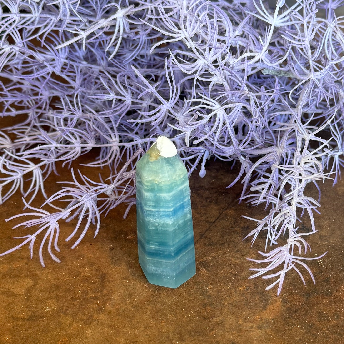 Blue Onyx Crystal Tower – Grounding, Emotional Strength & Spiritual Protection