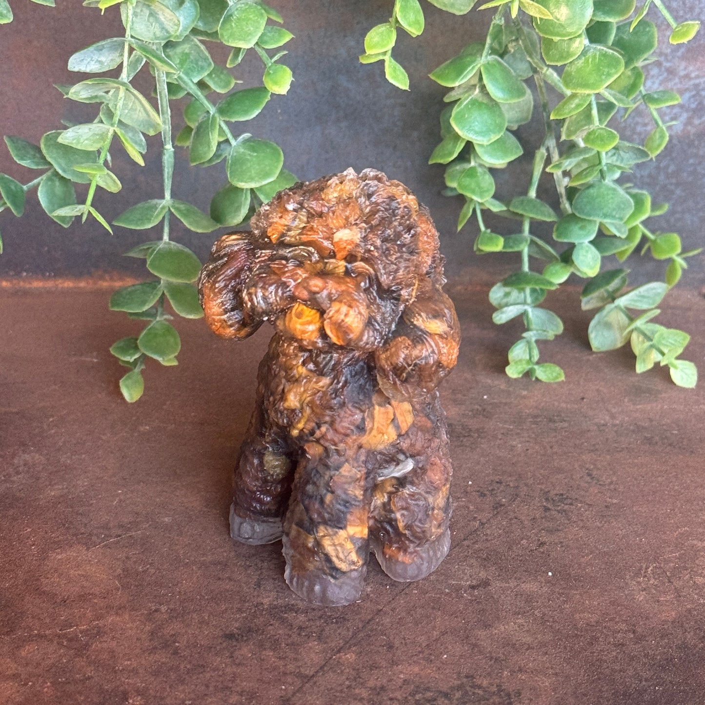 Crystal Dog Figurine Australia – Cavoodle, Moodle & Toy Poodle with Healing Crystal Chips