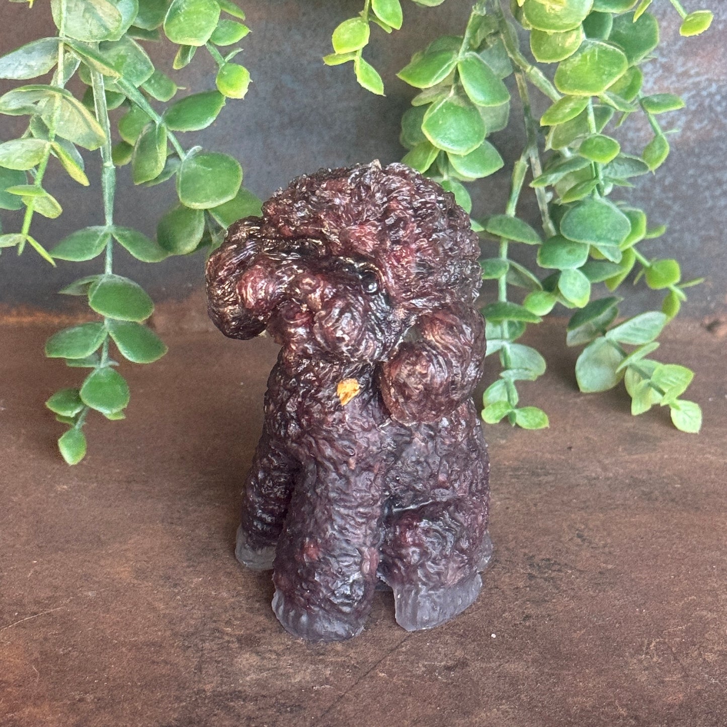 Crystal Dog Figurine Australia – Cavoodle, Moodle & Toy Poodle with Healing Crystal Chips
