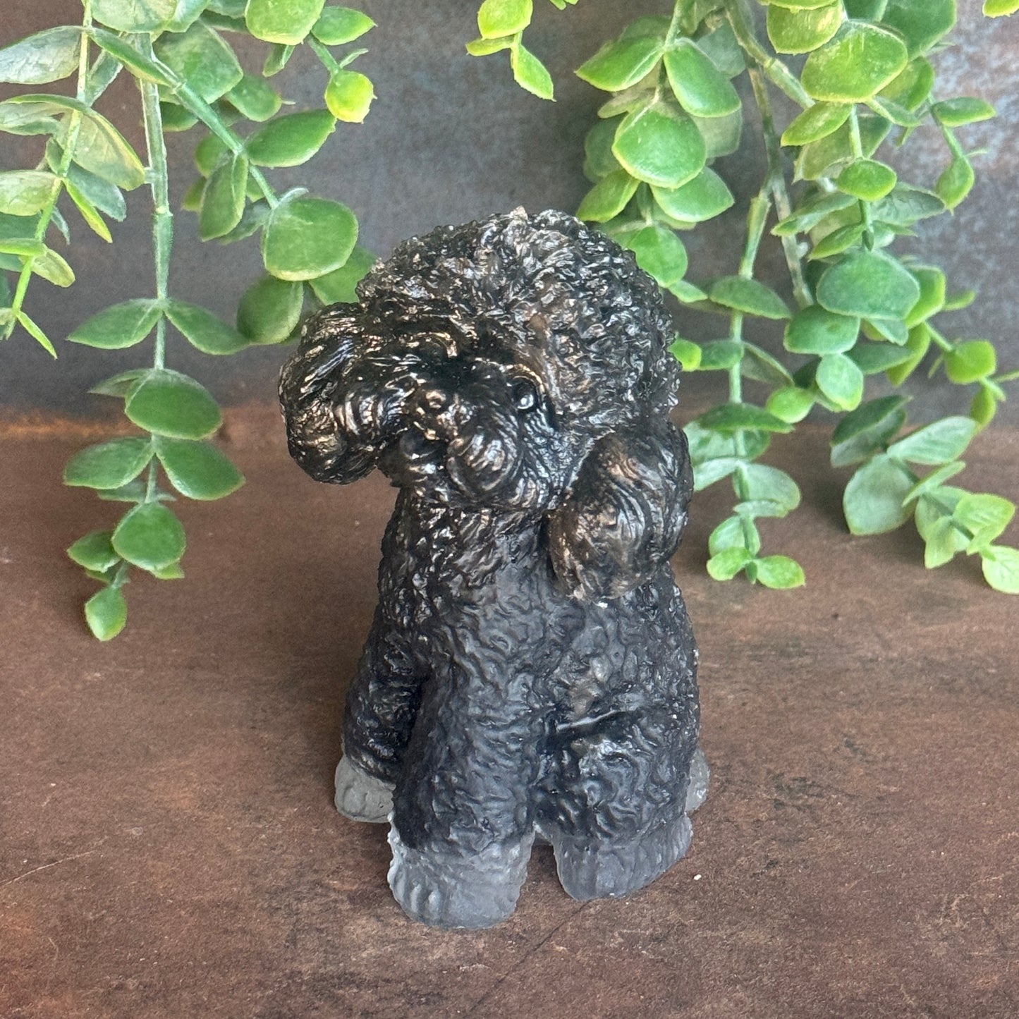 Crystal Dog Figurine Australia – Cavoodle, Moodle & Toy Poodle with Healing Crystal Chips