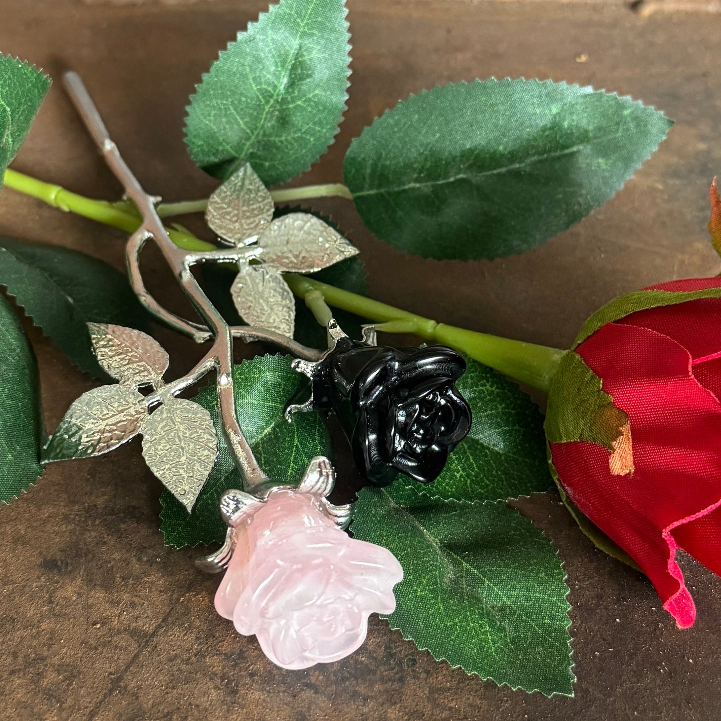 Forever Rose Crystals with Stem – Everlasting Roses Infused with Spiritual Healing Energy