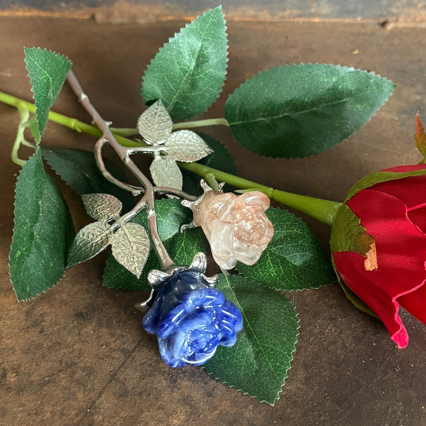 Forever Rose Crystals with Stem – Everlasting Roses Infused with Spiritual Healing Energy