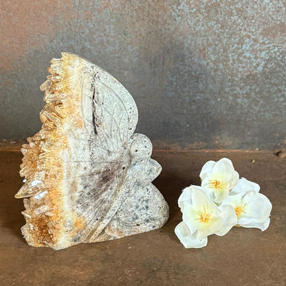 Geode Angel & Mermaid Crystal Carvings for spiritual protection, emotional healing and energy alignment