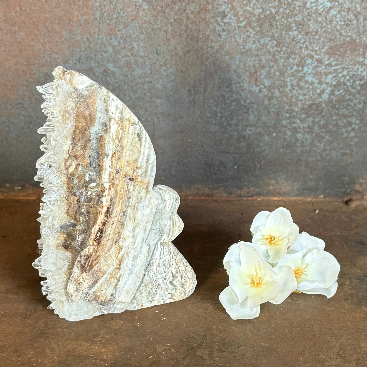 Geode Angel & Mermaid Crystal Carvings for spiritual protection, emotional healing and energy alignment
