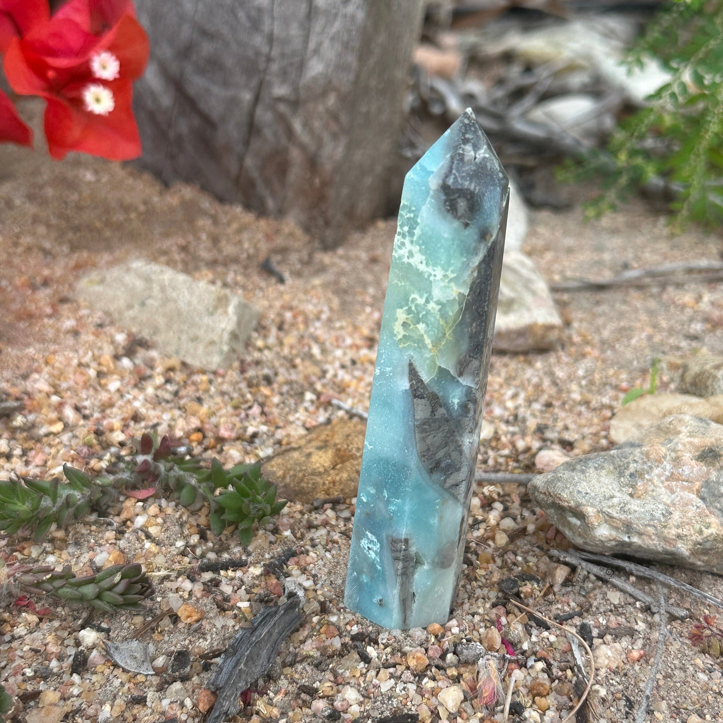 Caribbean Calcite Crystal Tower / Generator – Calm, Clarity & Spiritual Healing Energy