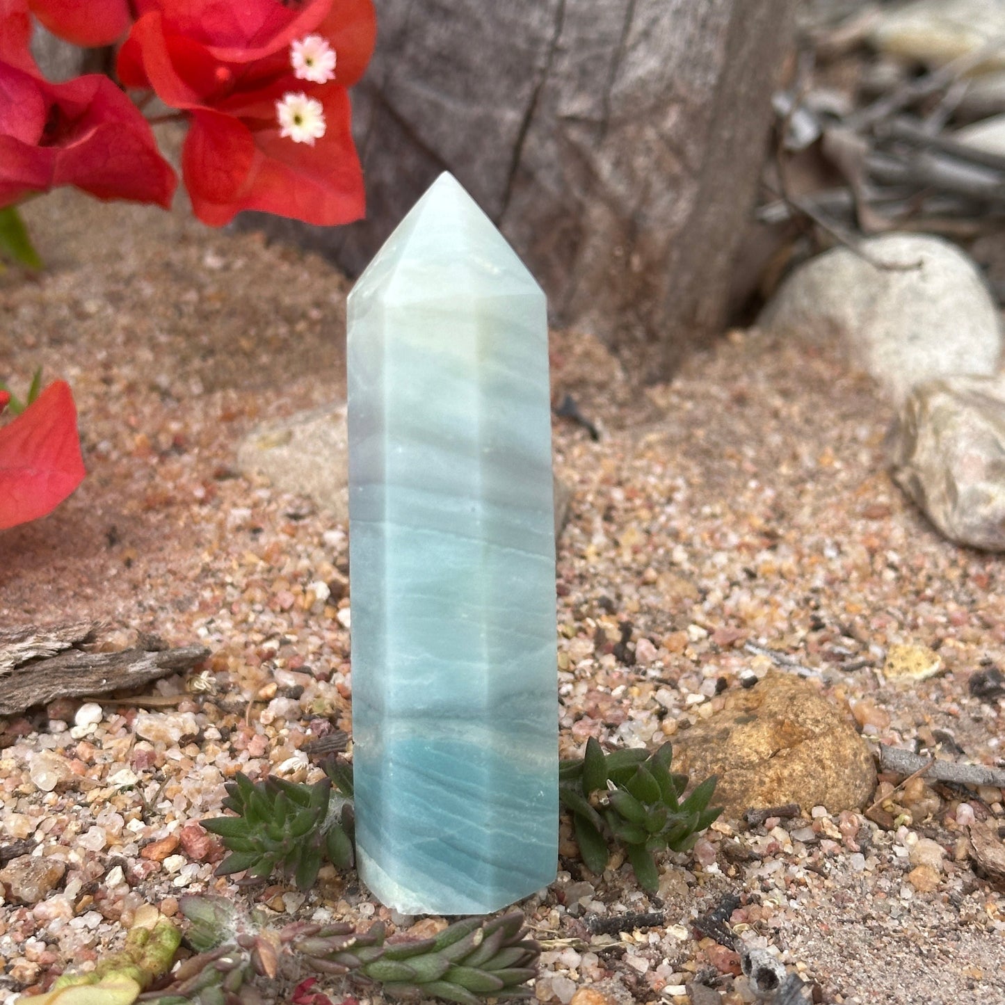 Caribbean Calcite Crystal Tower / Generator – Calm, Clarity & Spiritual Healing Energy