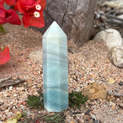 Caribbean Calcite Crystal Tower / Generator – Calm, Clarity & Spiritual Healing Energy
