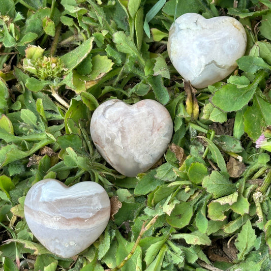 Flower Agate Heart – Growth, Nurturing & Spiritual Healing