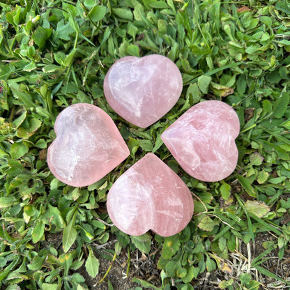 Rose Quartz Crystal Heart – Love, Emotional Healing & Heart Chakra Balance