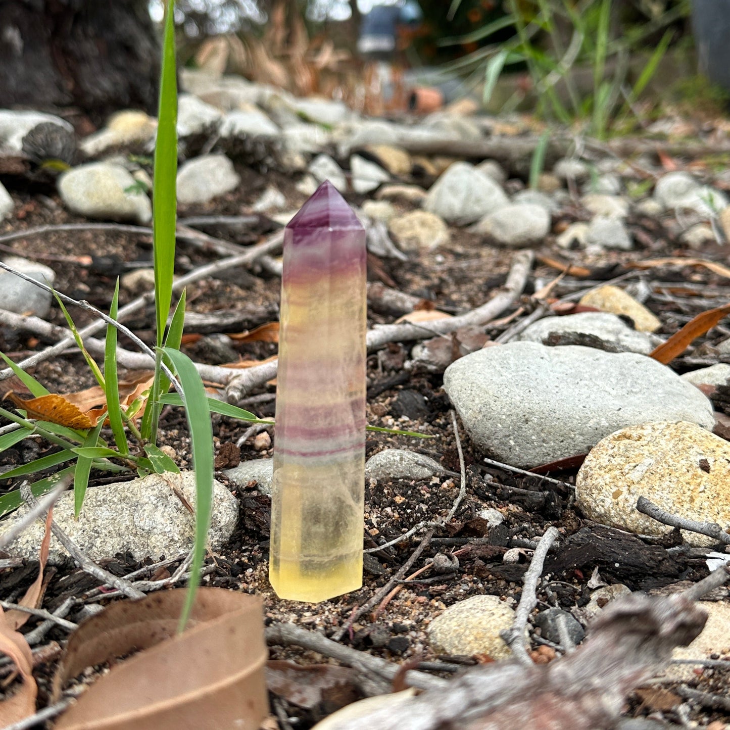 Rainbow Fluorite Tower – Protection, Clarity & Energy Harmony (Small)