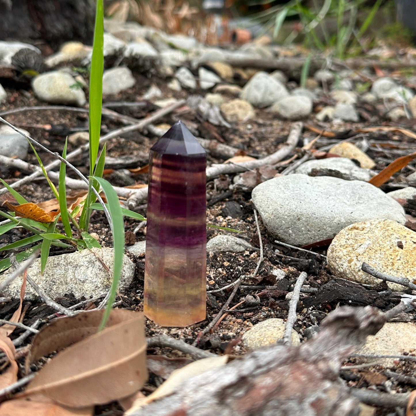 Rainbow Fluorite Tower – Protection, Clarity & Energy Harmony (Small)
