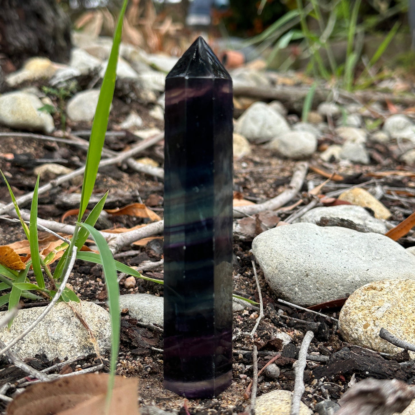 Rainbow Fluorite Tower – Protection, Clarity & Energy Harmony (Small)