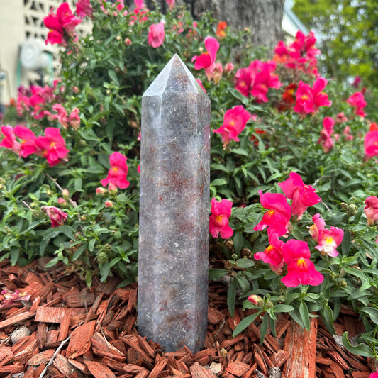 Blue Devil Aquamarine Crystal Tower – Courage, Clarity & Divine Communication