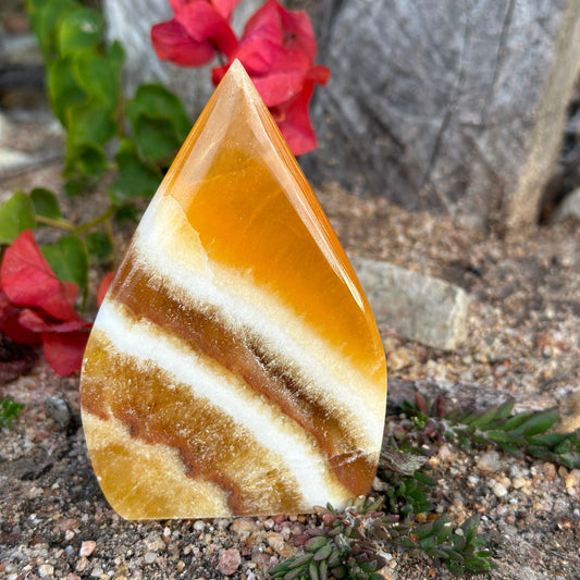 Orange Calcite Free Form – Crystal of Creativity, Joy & Motivation