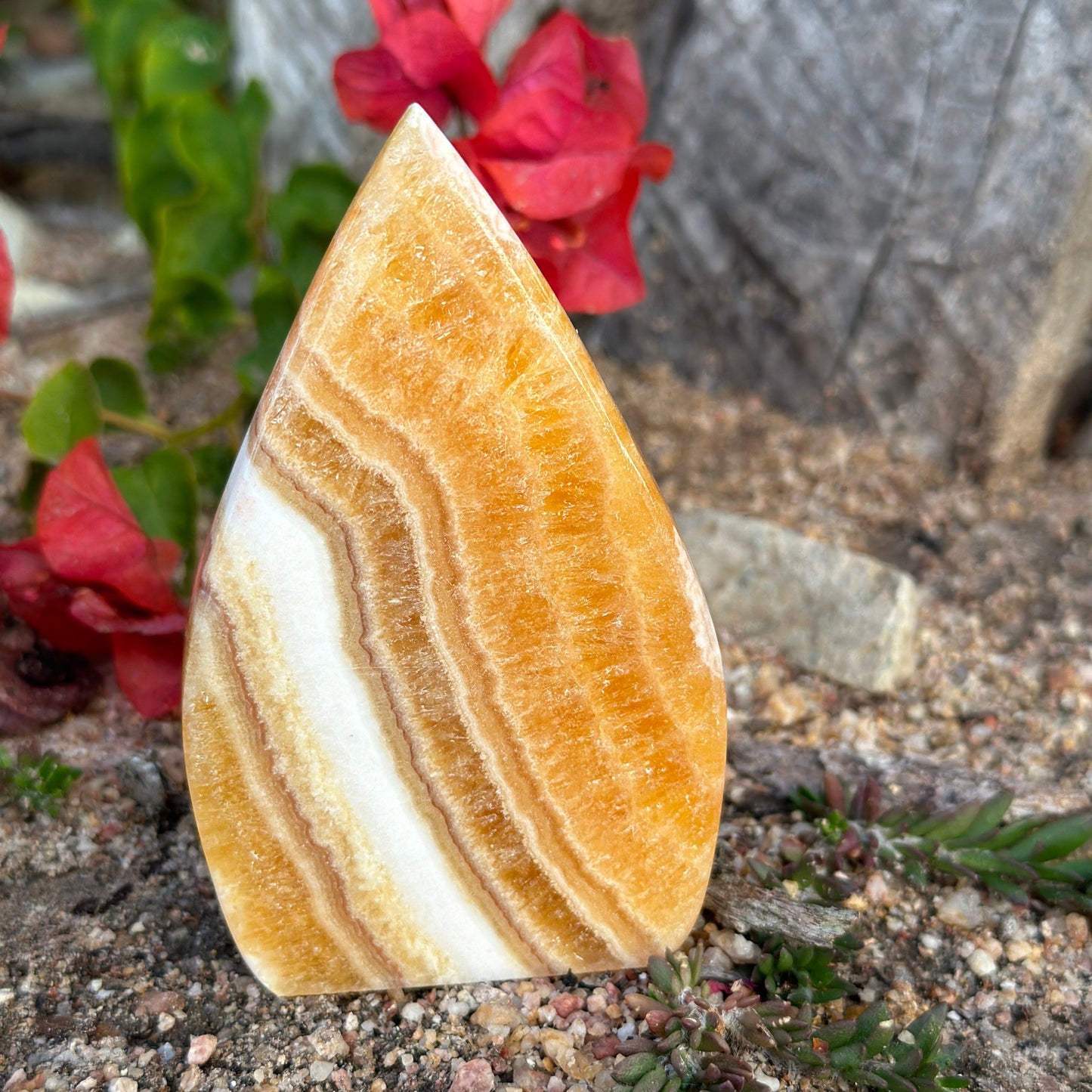 Orange Calcite Free Form – Crystal of Creativity, Joy & Motivation