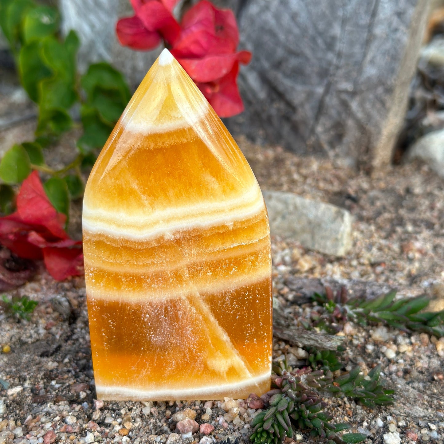 Orange Calcite Free Form – Crystal of Creativity, Joy & Motivation