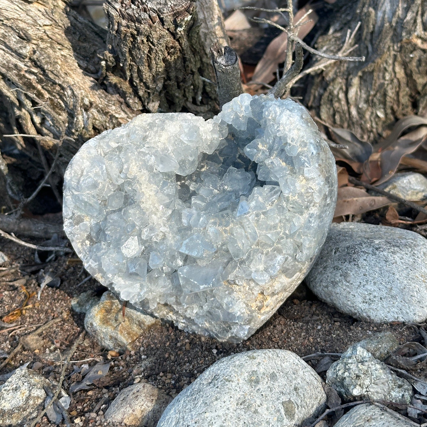 Celestite Crystal Hearts & Eggs – Angelic Energy, Calm & Spiritual Healing