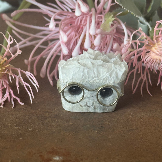 Rose Petal Calcite Crystal Cutie No. 5 exact piece crystal character carving