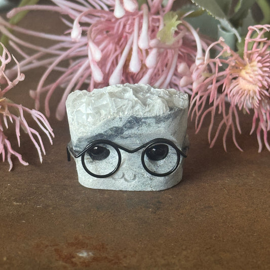 Rose Petal Calcite Crystal Cutie No. 7 exact piece crystal character carving