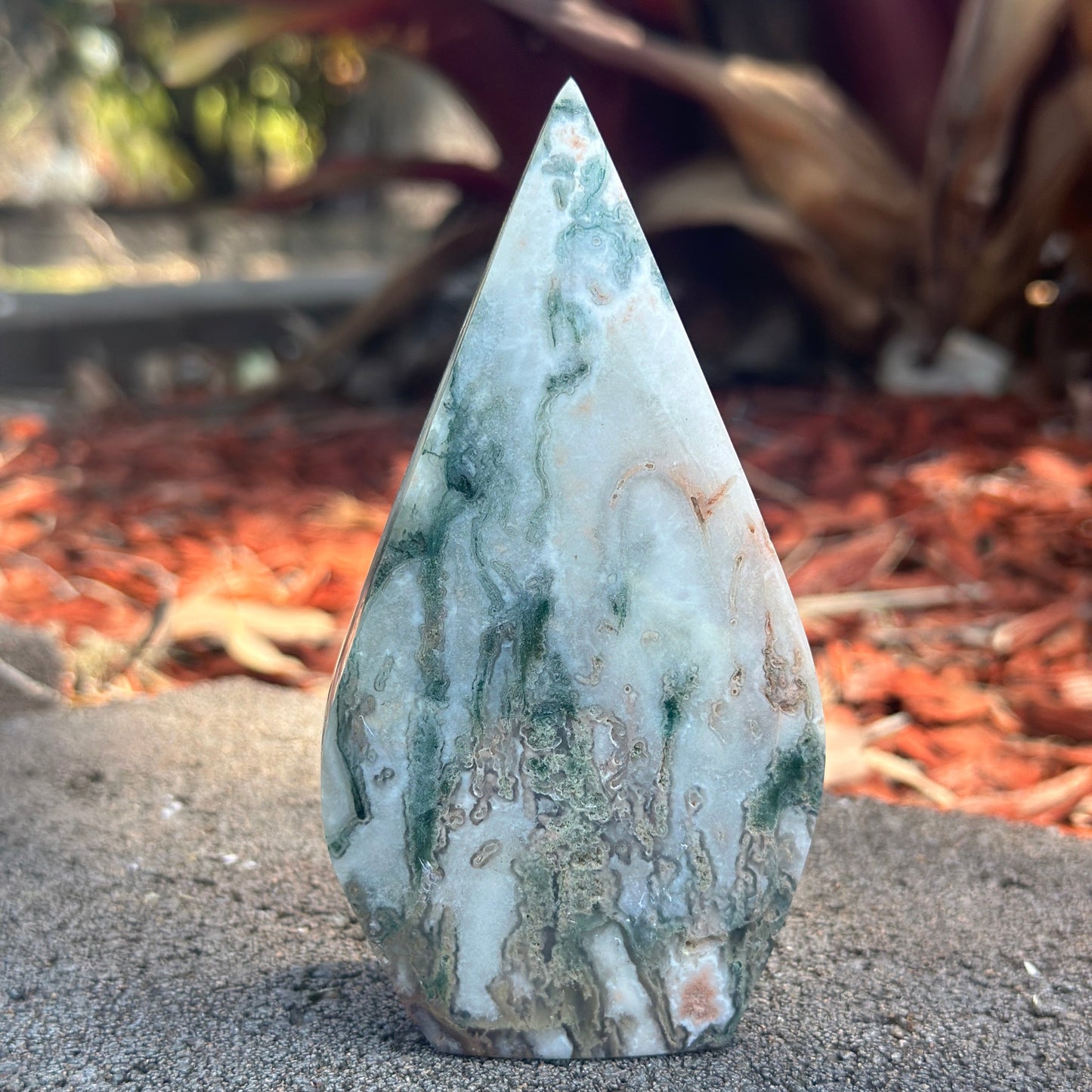 Moss Agate Free Shape – Grounding, Growth & Abundance Crystal