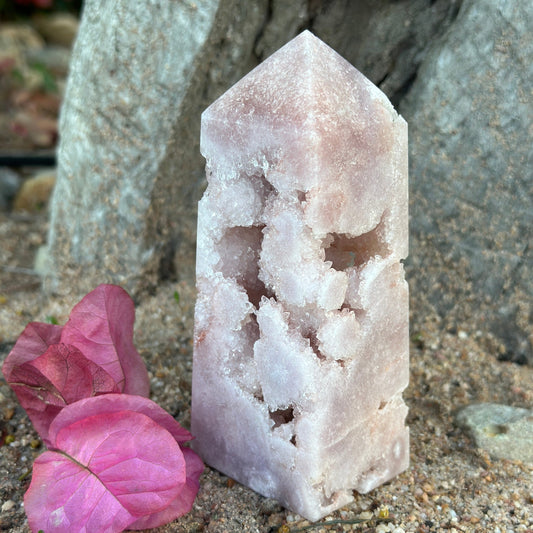 Pink Amethyst Tower – Emotional Healing, Self-Love & Divine Connection