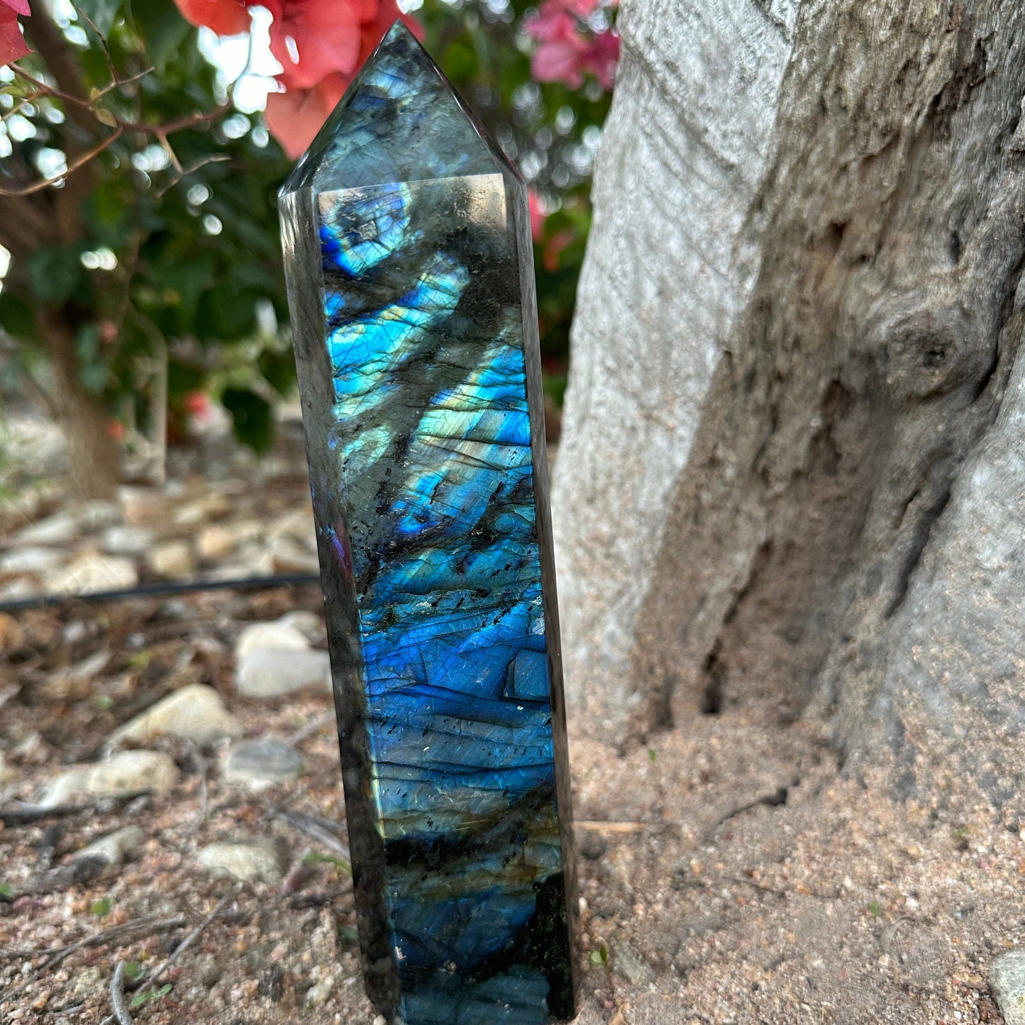 Labradorite Tower (Large) – Transformation, Protection & Divine Awakening