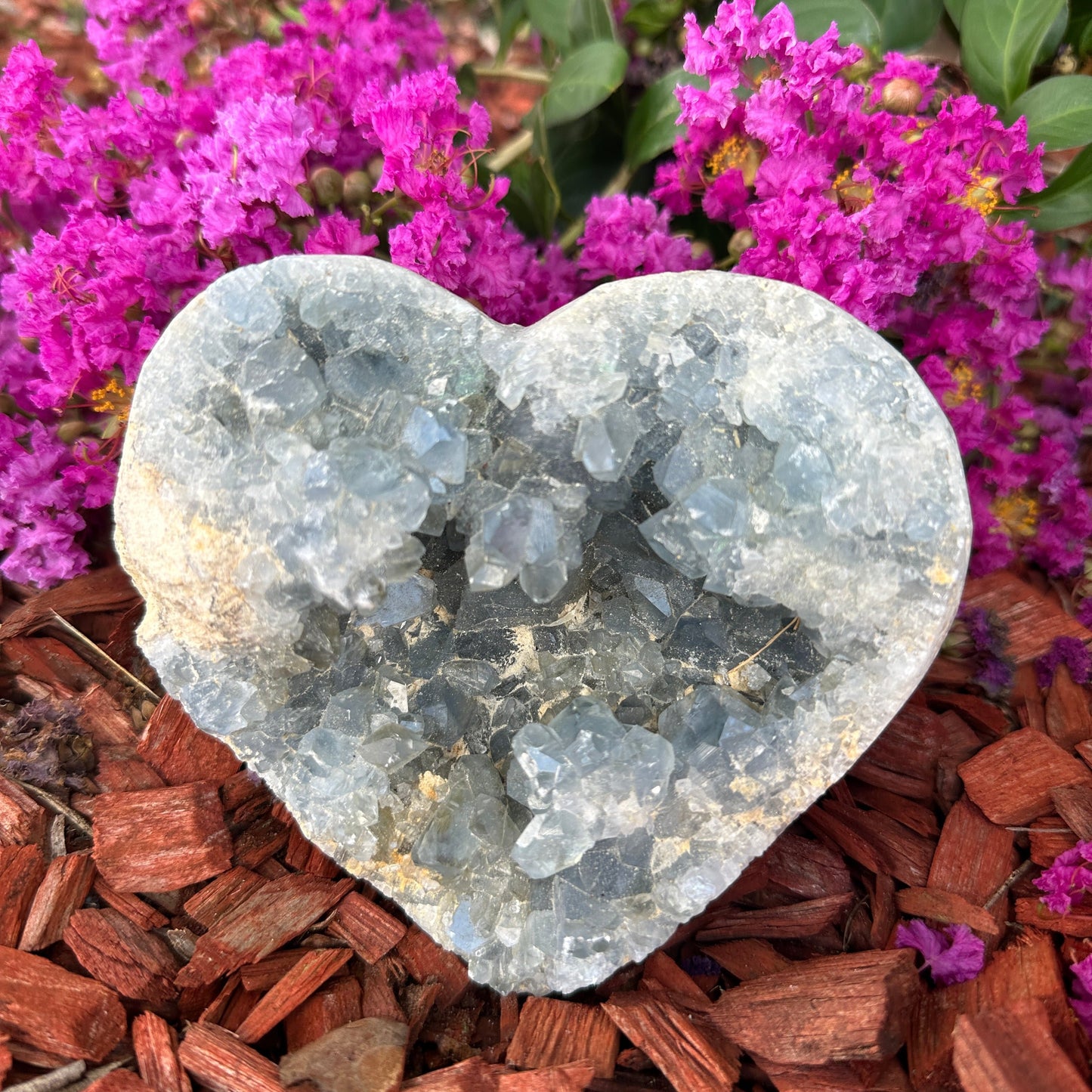 Celestite Crystal Hearts & Eggs – Angelic Energy, Calm & Spiritual Healing