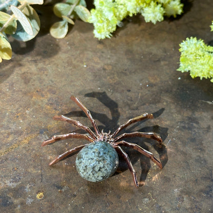 Spider with Crystal Gem – Symbol of Creativity, Protection & Healing Energy
