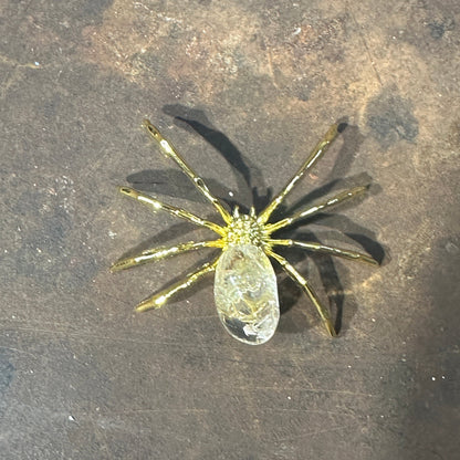 Spider with Crystal Gem – Symbol of Creativity, Protection & Healing Energy
